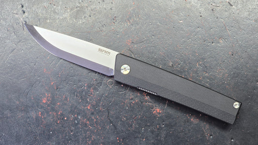 SRM Gent SRM401LGB Black G10 Handle 10Cr15CoMoV (SCANDI) Blade