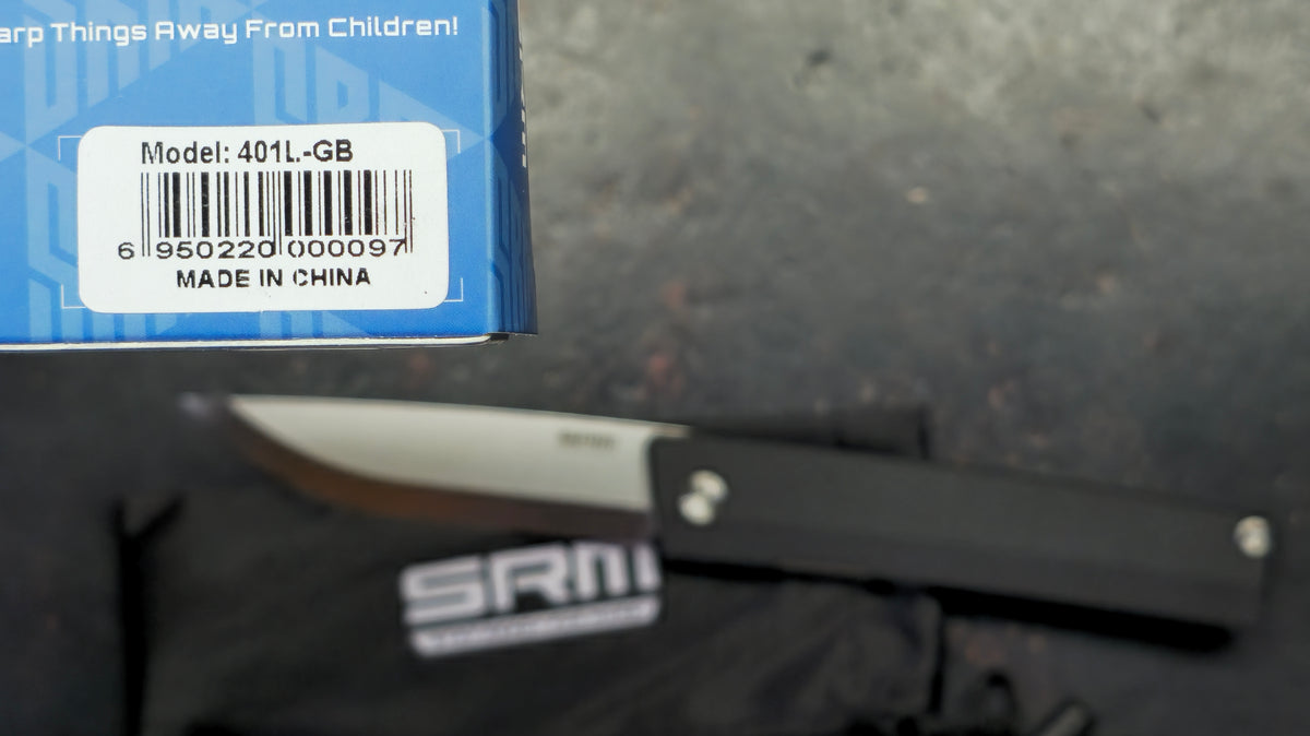 SRM Gent SRM401LGB Black G10 Handle 10Cr15CoMoV (SCANDI) Blade