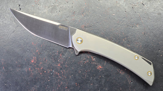 SRM Asika 1411-TZ Titanium Handle 154CM Blade