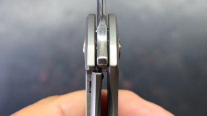 SRM Asika 1411-TZ Titanium Handle 154CM Blade