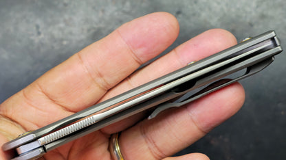 SRM Asika 1411-TZ Titanium Handle 154CM Blade