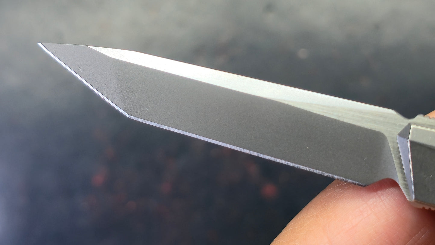 Remette Eligo Liner Lock Gray Titanium Handle M390 Blade