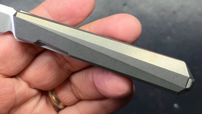 Remette Eligo Liner Lock Gray Titanium Handle M390 Blade