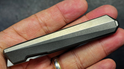 Remette Eligo Liner Lock Gray Titanium Handle M390 Blade
