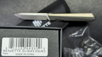 Remette Eligo Liner Lock Gray Titanium Handle M390 Blade