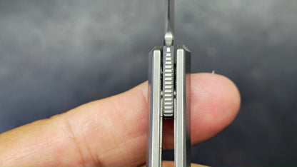 Remette Eligo SLIPJOINT Gray Titanium Handle M390 Blade