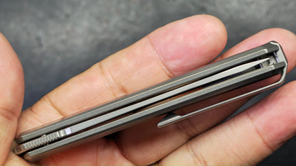 Remette Eligo SLIPJOINT Gray Titanium Handle M390 Blade