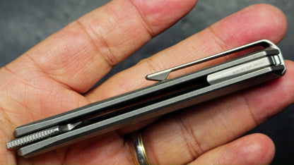 Remette Eligo SLIPJOINT Gray Titanium Handle M390 Blade