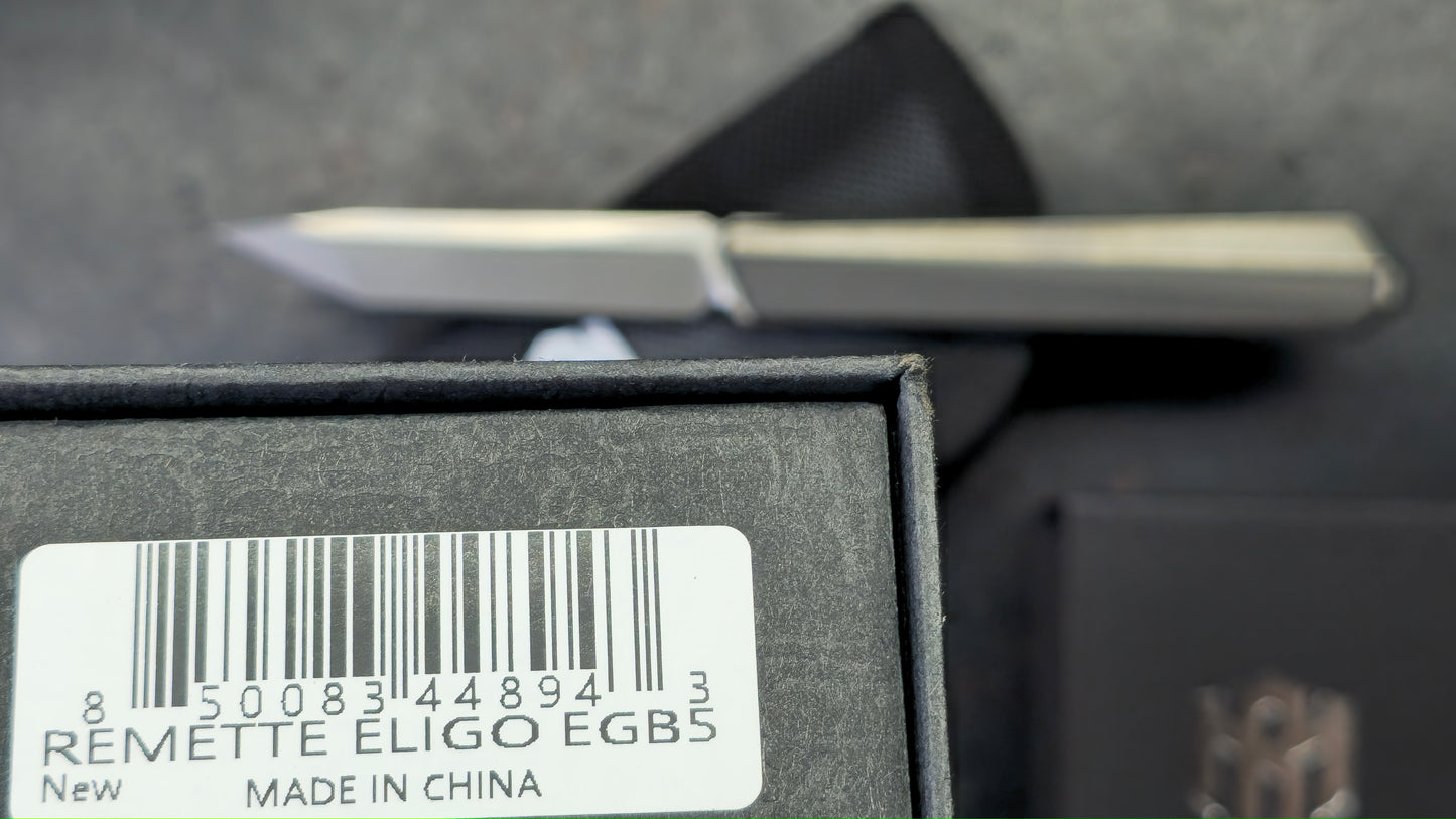 Remette Eligo SLIPJOINT Gray Titanium Handle M390 Blade