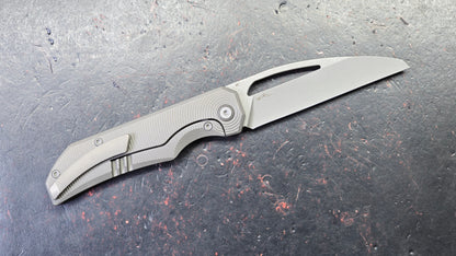 Bestech Mini Taipan Grey Titanium Handle M-Cut Blade