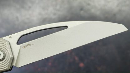 Bestech Mini Taipan Grey Titanium Handle M-Cut Blade