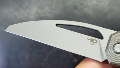 Bestech Mini Taipan Grey Titanium Handle M-Cut Blade
