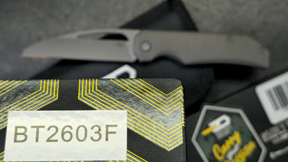 Bestech Mini Taipan Grey Titanium Handle M-Cut Blade