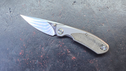 Bestech LITO Titanium/Blk Micarta Handle M390 Satin Finish