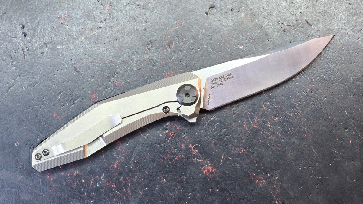 Zero Tolerance ZT0470 Sinkevich Titanium/Carbon Fiber Handle CPM 20CV Blade