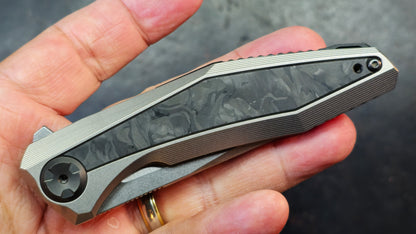 Zero Tolerance ZT0470 Sinkevich Titanium/Carbon Fiber Handle CPM 20CV Blade