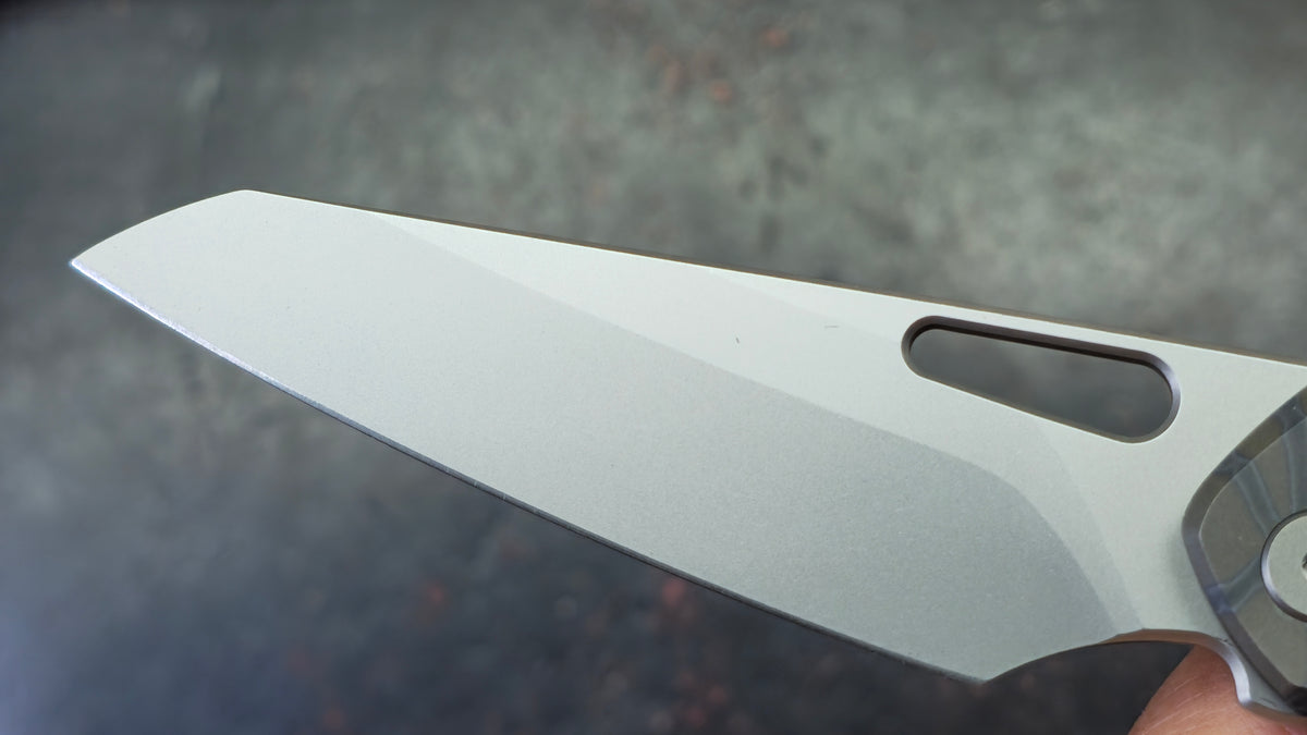 WE Vision R Tiger Stripe Titanium Handle CPM 20CV Blade