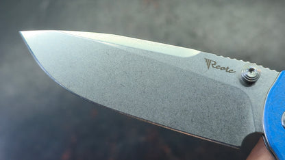 Reate Horizon X - Blue Glass FatCarbon Handle Nitro-X7 Blade