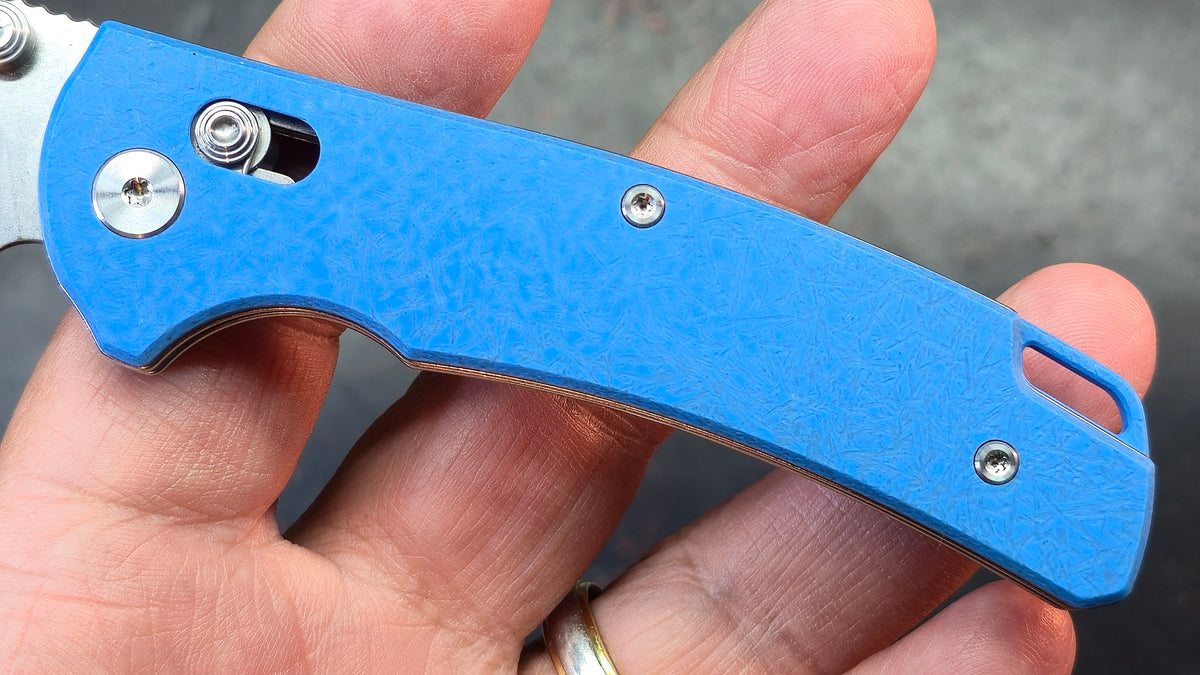 Reate Horizon X - Blue Glass FatCarbon Handle Nitro-X7 Blade