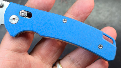 Reate Horizon X - Blue Glass FatCarbon Handle Nitro-X7 Blade