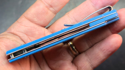 Reate Horizon X - Blue Glass FatCarbon Handle Nitro-X7 Blade