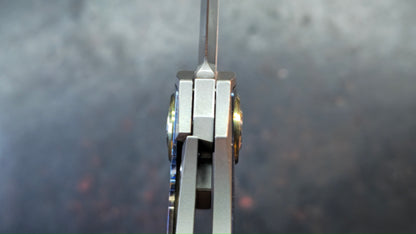 TWOSUN TS186 Titanium/Timascus Handle M390 Blade