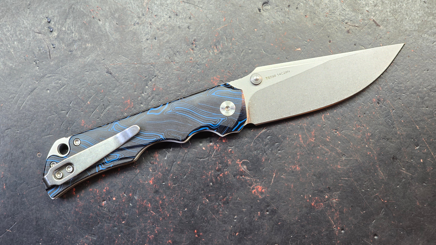 TWOSUN TS598 (FOLDED INTEGRAL) Gimascus Handle 14C28N Blade