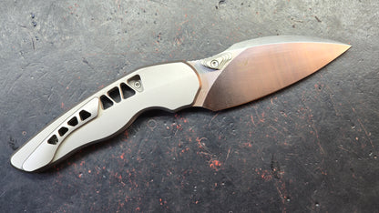 TWOSUN TS629 Titanium Handle D2 Blade