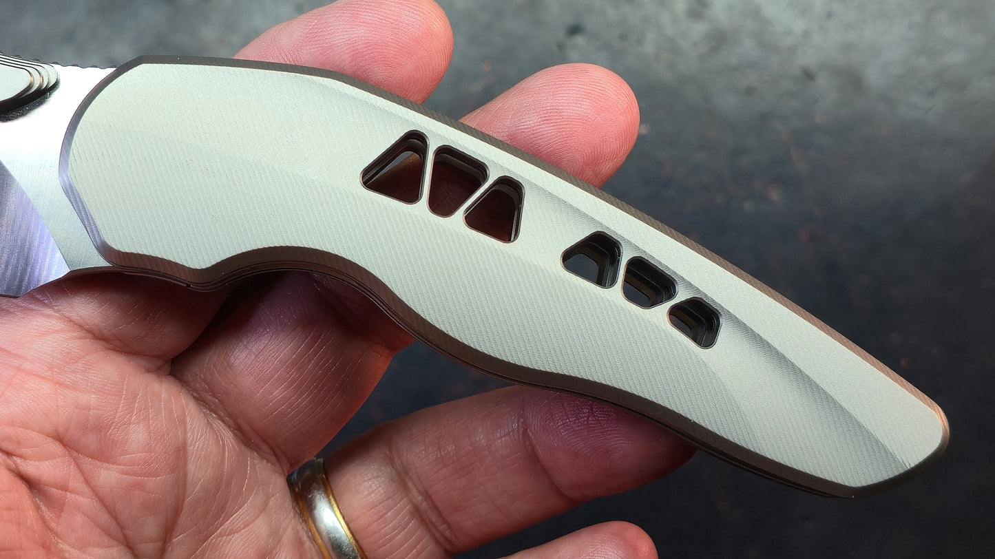 TWOSUN TS629 Titanium Handle D2 Blade
