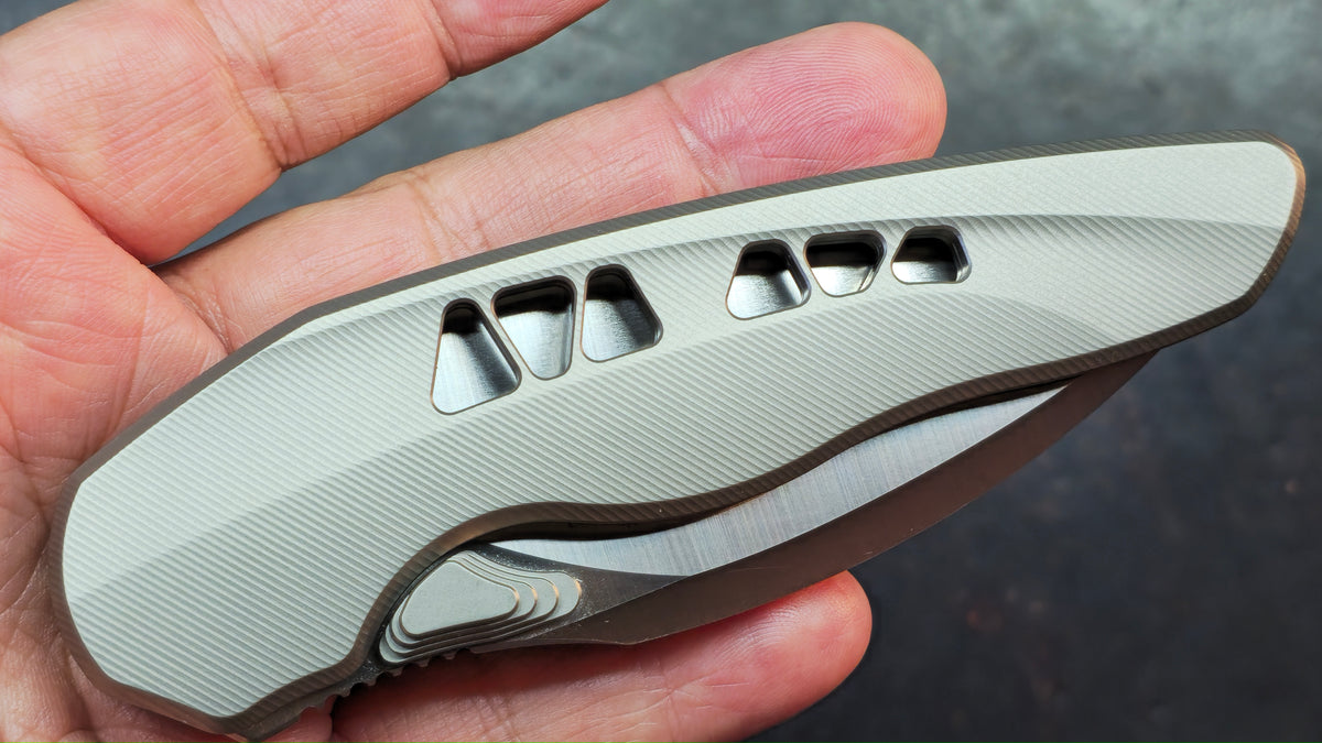 TWOSUN TS629 Titanium Handle D2 Blade