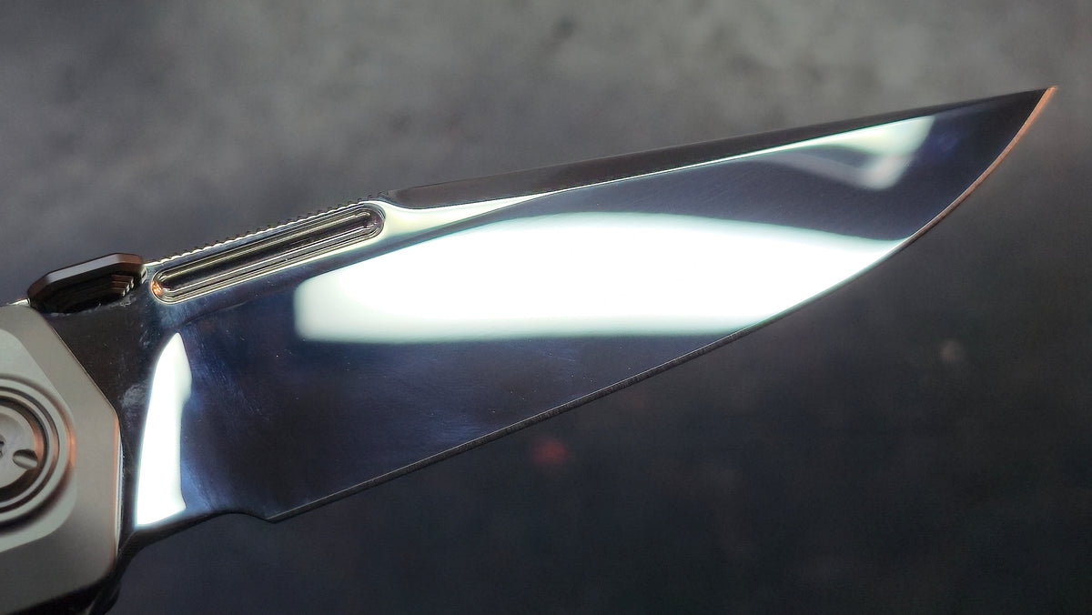 Ketuo Bratva Titanium/Carbon Fiber Handle M390 Blade (Mirror Polished)