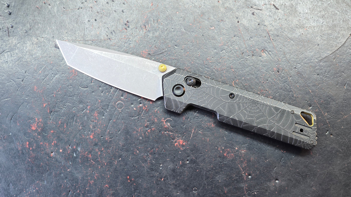 Vosteed Parallel (SPIDER WEB) Titanium Handle CPM S35VN Blade