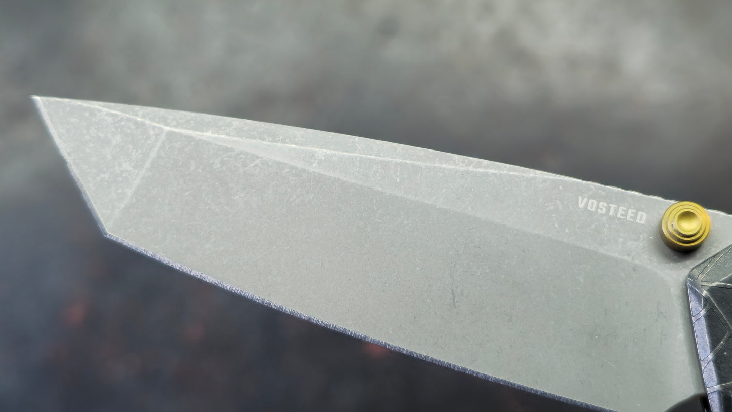 Vosteed Parallel (SPIDER WEB) Titanium Handle CPM S35VN Blade