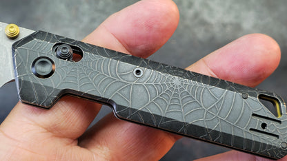 Vosteed Parallel (SPIDER WEB) Titanium Handle CPM S35VN Blade