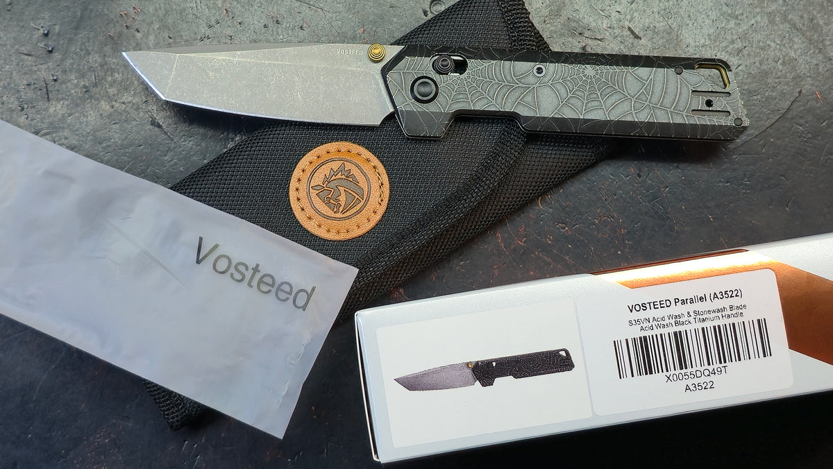 Vosteed Parallel (SPIDER WEB) Titanium Handle CPM S35VN Blade