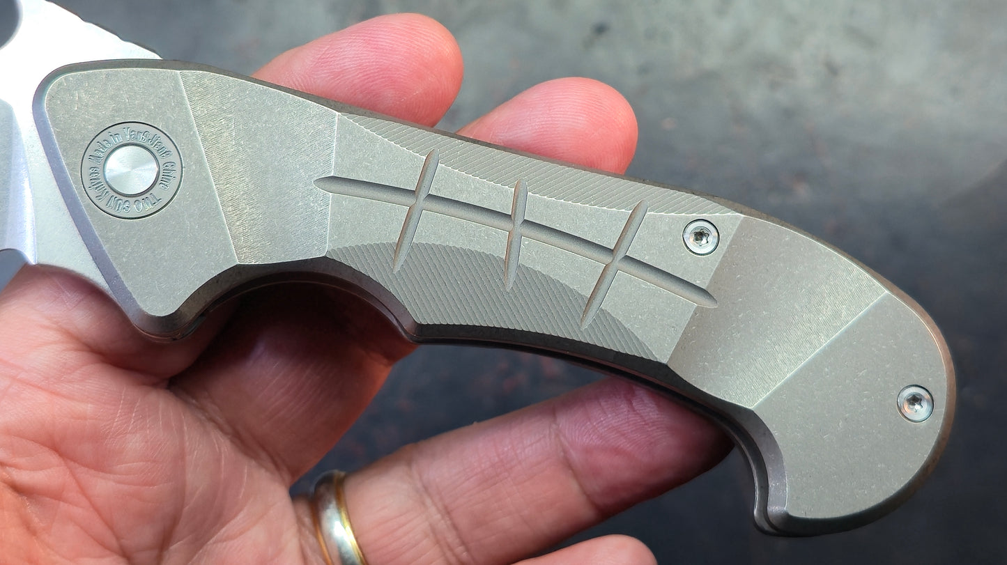 TWOSUN TS594 (MODIFIED) Titanium Handle K110 Blade