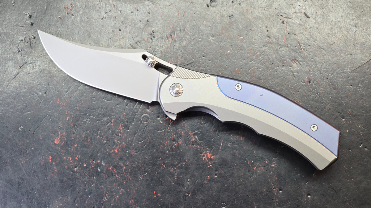 Forest Elf Rattlesnake F-05 (TUNING FORK) Titanium Handle M390 Blade