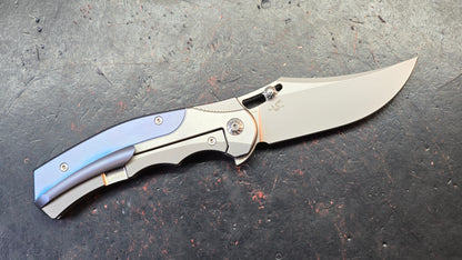 Forest Elf Rattlesnake F-05 (TUNING FORK) Titanium Handle M390 Blade