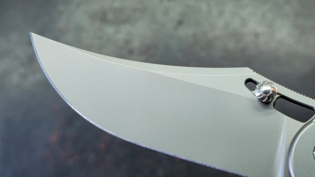 Forest Elf Rattlesnake F-05 (TUNING FORK) Titanium Handle M390 Blade