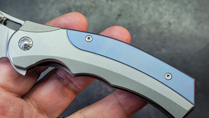 Forest Elf Rattlesnake F-05 (TUNING FORK) Titanium Handle M390 Blade