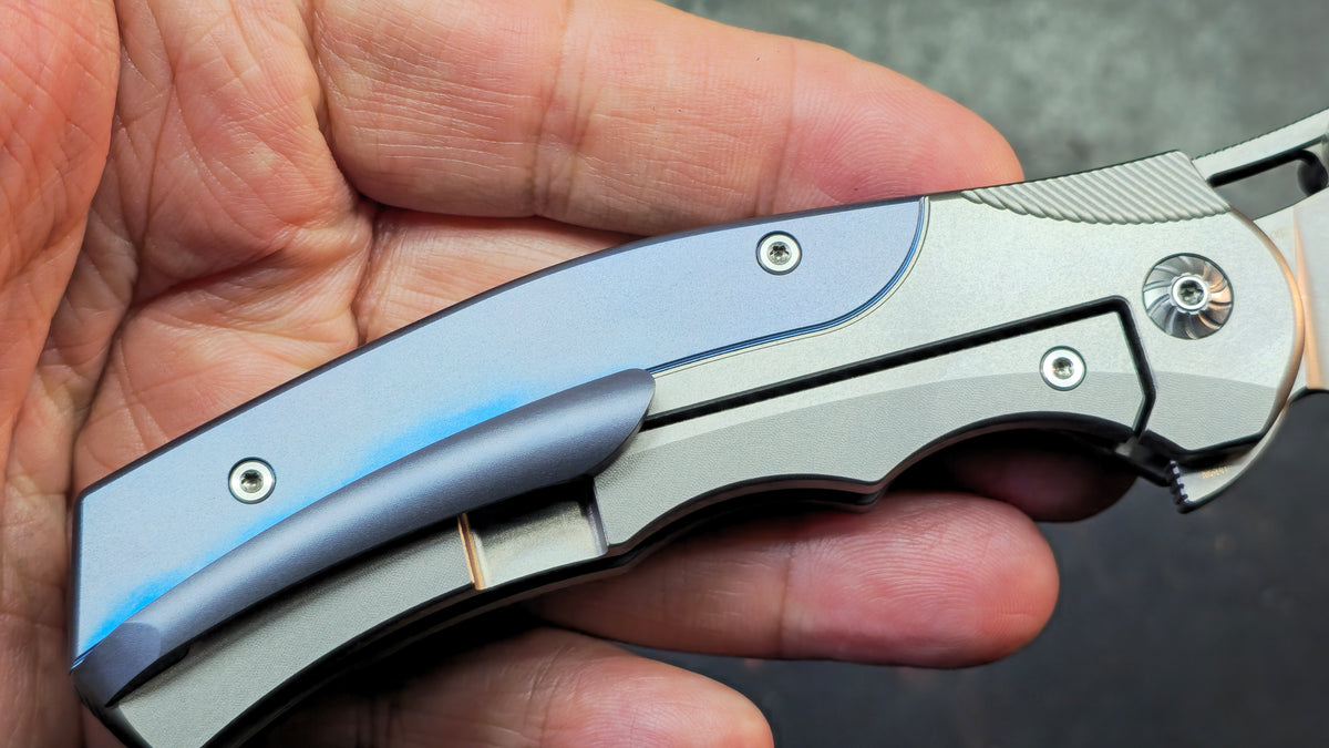 Forest Elf Rattlesnake F-05 (TUNING FORK) Titanium Handle M390 Blade