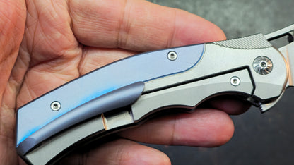 Forest Elf Rattlesnake F-05 (TUNING FORK) Titanium Handle M390 Blade