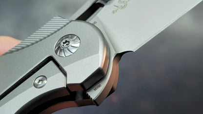 Forest Elf Rattlesnake F-05 (TUNING FORK) Titanium Handle M390 Blade