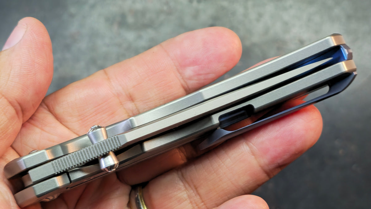 Forest Elf Rattlesnake F-05 (TUNING FORK) Titanium Handle M390 Blade