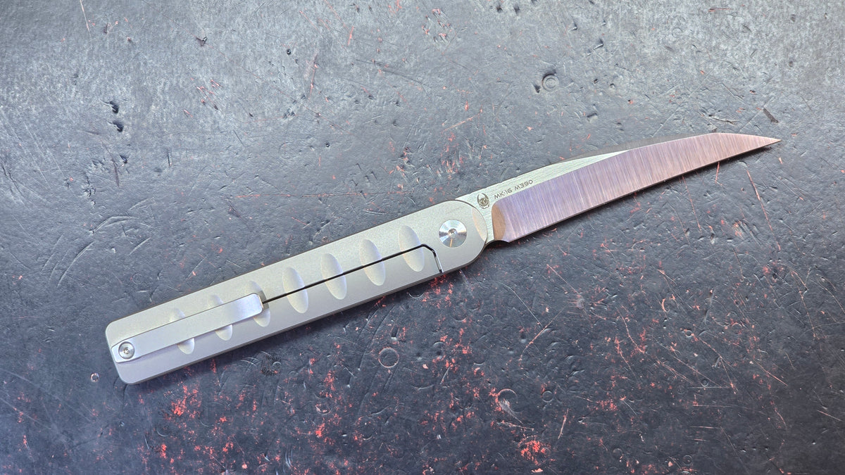 Mocenary Knives Pipefish MK-16 Titanium Handle M390 Blade