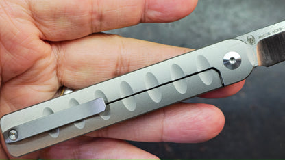 Mocenary Knives Pipefish MK-16 Titanium Handle M390 Blade