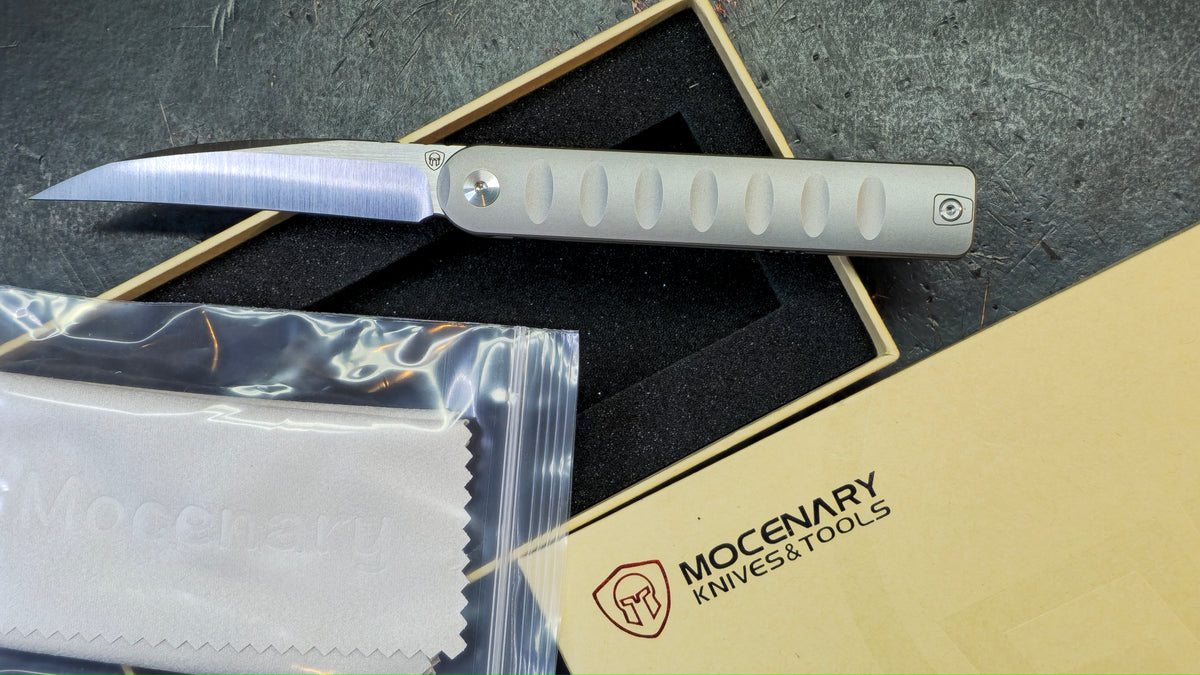 Mocenary Knives Pipefish MK-16 Titanium Handle M390 Blade