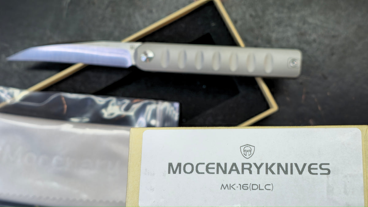 Mocenary Knives Pipefish MK-16 Titanium Handle M390 Blade