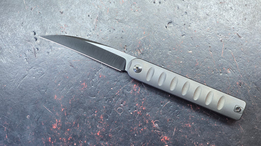 Mocenary Knives Pipefish MK-16 Black Titanium Handle M390 DLC Blade
