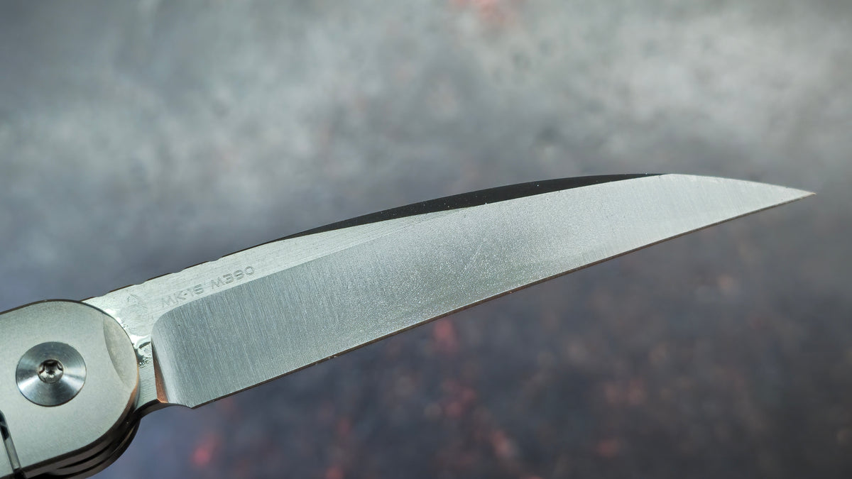 Mocenary Knives Pipefish MK-16 Black Titanium Handle M390 DLC Blade